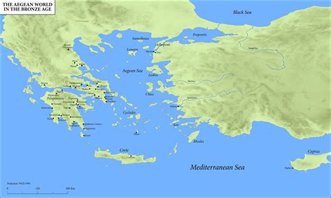 Blank Map Of Aegean Sea Area