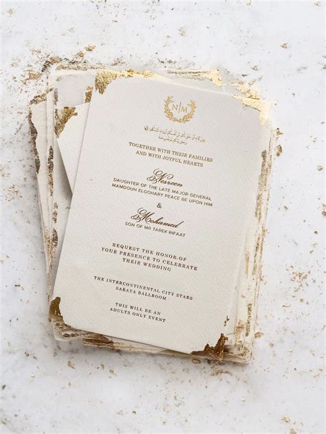 "Gold Foil" wedding invitation – WrapnSeal