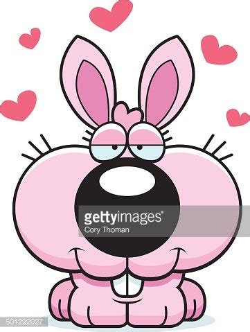 Cartoon Bunny Love Stock Clipart | Royalty-Free | FreeImages