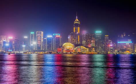 Hong Kong Skyline 4k (#508592) - HD Wallpaper & Backgrounds Download