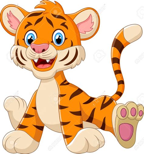 Cute Baby Tiger Clipart | Free download on ClipArtMag