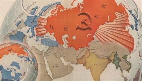 Cold War era world map clearly shows Tibet, East Turkestan, and ...