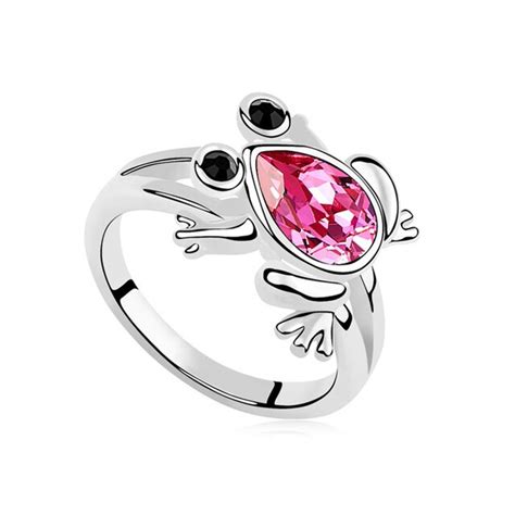 Crystal Animal Frog Ring - Frog-ring.com