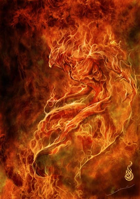 Fire elemental by javi-ure on DeviantArt