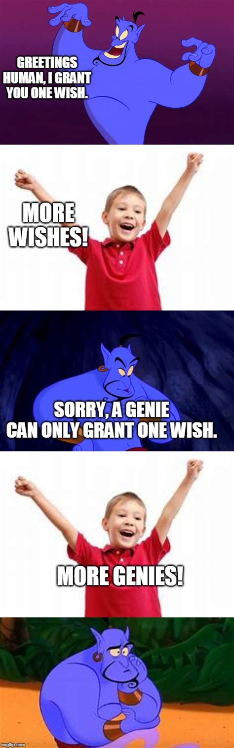 Genie Wishes Blank Template - Imgflip