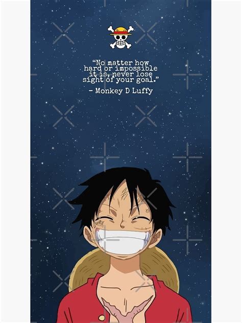 "One piece luffy quote" Poster for Sale by YourDemonSlayer | Redbubble