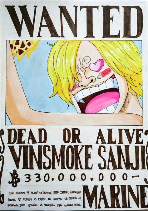 Wanted Poster of Sanji