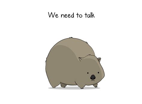 Cute Wombat Cartoon