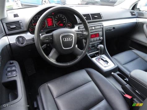 Black Interior 2008 Audi A4 2.0T quattro S-Line Sedan Photo #39411765 ...