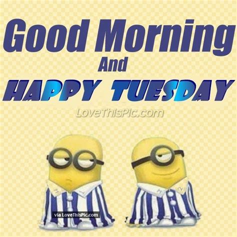 Good Morning Happy Tuesday Minion Quote Pictures, Photos, and Images ...