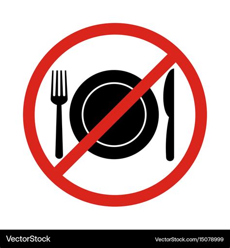 No Eating Sign