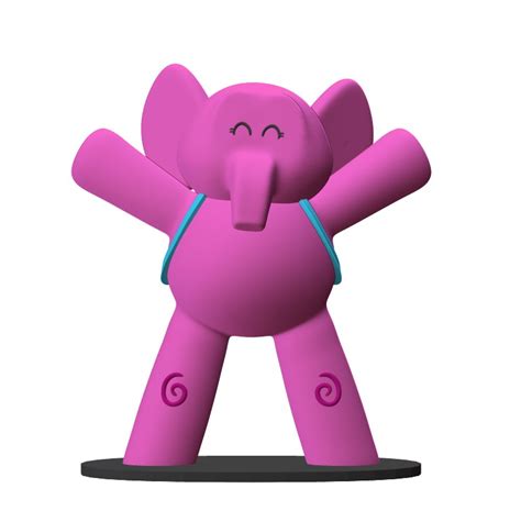 STL file Elly from Pocoyo Fan Art 🎨・Model to download and 3D print・Cults