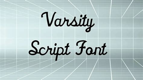 Varsity Script Font Free Download