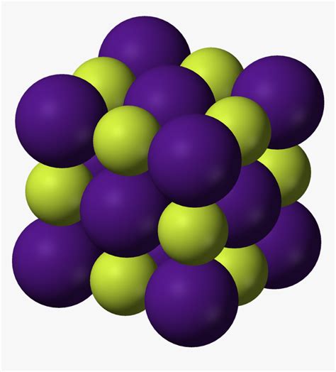 Potassium Fluoride Crystal Structure, HD Png Download - kindpng