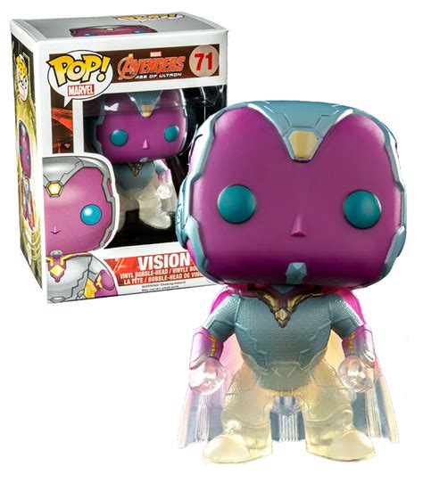 Funko POP! Marvel Avengers Age Of Ultron #71 Vision (Faded/Transparent ...