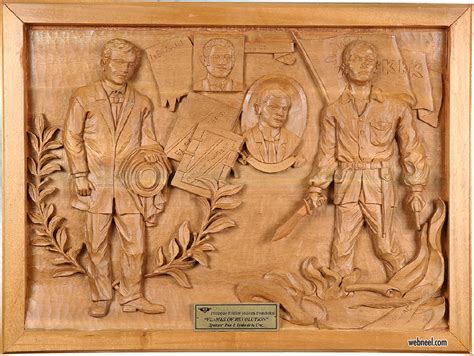 Bas Relief Low Sculpture On Wood From Phillipine Museum 11