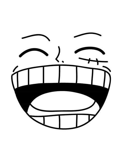 Monkey D Luffy Laughing face by CreativeDyslexic on DeviantArt