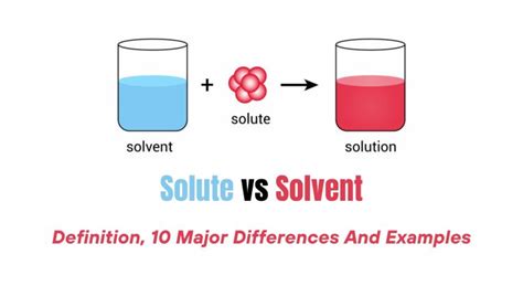 Solute vs Solvent- Definition, 10 Major Differences And Examples - The ...