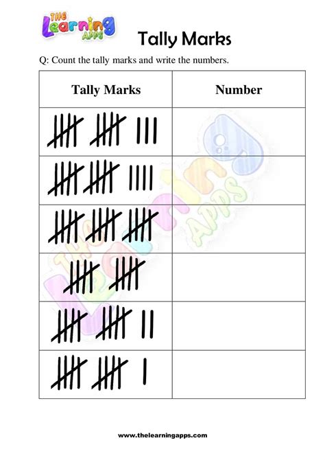 Tally Sheets | K5 Learning - Worksheets Library