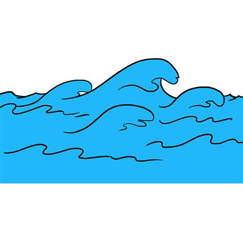 How to Draw Waves- Really Easy Drawing Tutorial