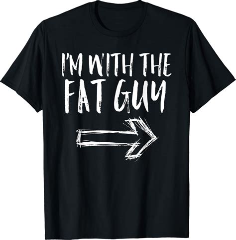 Funny Im With The Fat Guy Costume Halloween Matching Pair T-Shirt ...