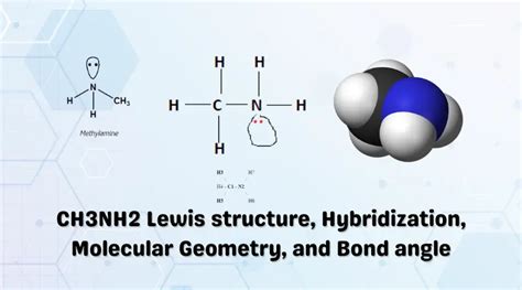 CH3NH2 Lewis Structure, Molecular Geometry, Hybridization,, 43% OFF