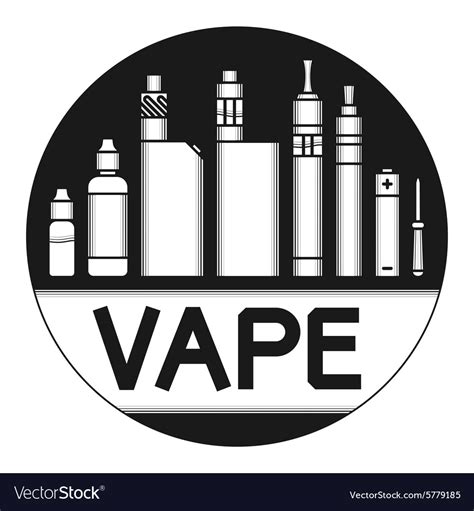 Vape icons Royalty Free Vector Image - VectorStock