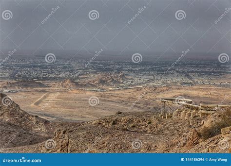 Jebel Hafeet mountain stock photo. Image of mountain - 144186396