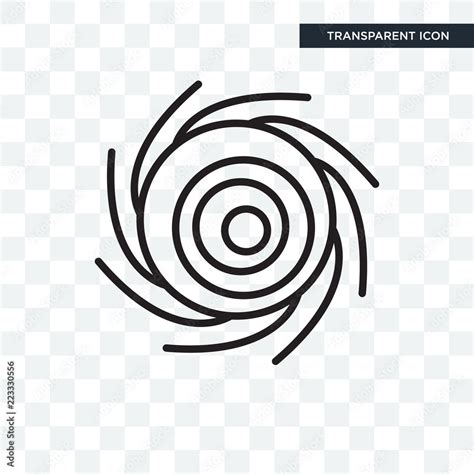 Whirlpool vector icon isolated on transparent background, Whirlpool ...