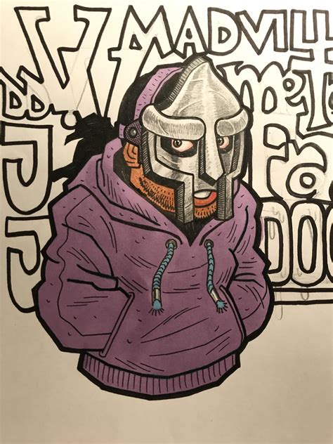 Yet Another MF DOOM Drawing : r/mfdoom