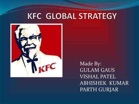 KFC MARKETING STRATEGIES | PPT