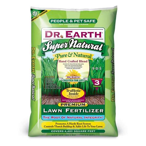 DR. EARTH 40 lb. Super Natural Lawn Fertilizer-829 - The Home Depot