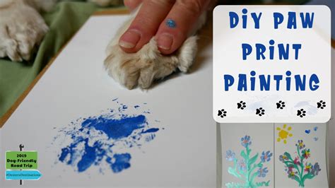 DIY Paw Print Painting Keepsake. Learn How to Make a Homemade Paw Print ...