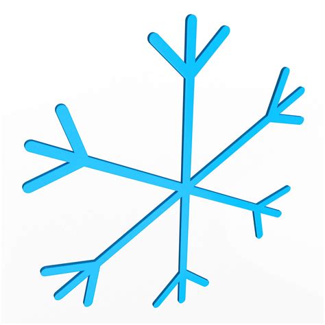 Snowflake Emoji - 3D Model by KhaganFX