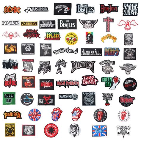 200PCS/lot/1Style Custom Made Design EMBROIDERED PATCH HEAVY METAL PUNK ...