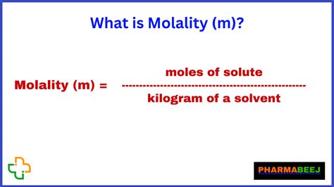 What Is Molality In Pharmaceuticals? - Pharmabeej