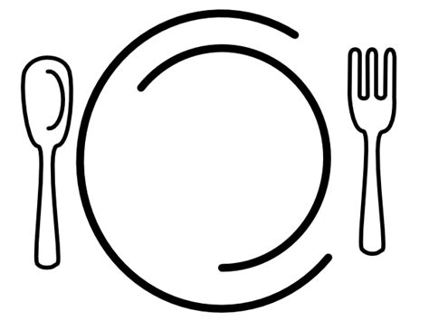 dining clipart black and white - Clip Art Library