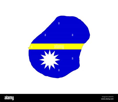 nauru flag map Stock Photo - Alamy