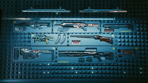 Finished my first wall of weapons on cyberpunk 2077 : r/gaming