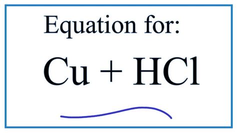 Cu + HCl (Copper + Hydrochloric acid): Equation - YouTube