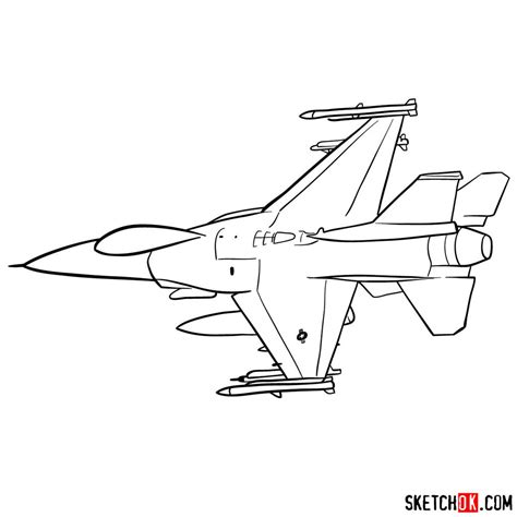 How To Draw Lockheed Martin F 16 Fighting Falcon | Free Download Nude ...