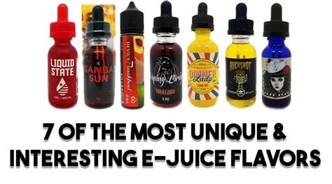 7 of the Most Unique & Interesting EJuice Flavors — a Roundup & Review