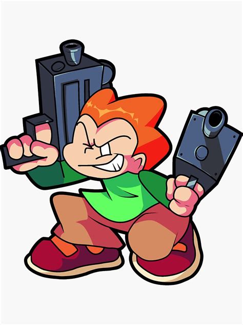 "Pico fnf" Sticker for Sale by burgycreeper405 | Redbubble