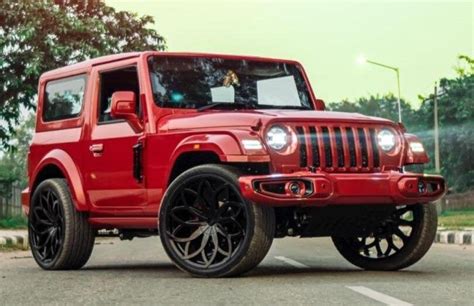 The modified Mahindra Thar with Panoramic Sunroof is rugged yet ...