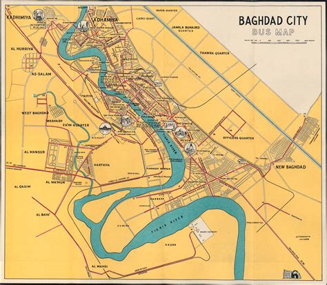 Baghdad Bus 1961 Map • mappery