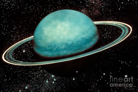 Uranus With Its Rings Photograph by Nasa