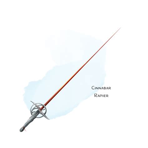 [Art] [OC] Cinnabar Rapier | Weapon (rapier) : r/DnD