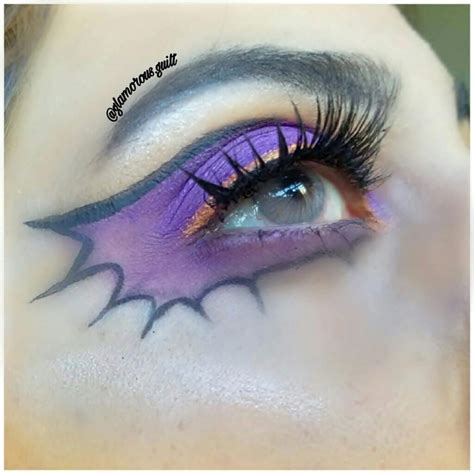 Halloween Makeup and Lip art - Bat Wing