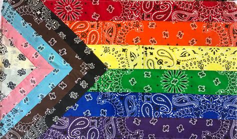 Progress Pride Flag Art Piece for Wall Made From Bandanas - Etsy