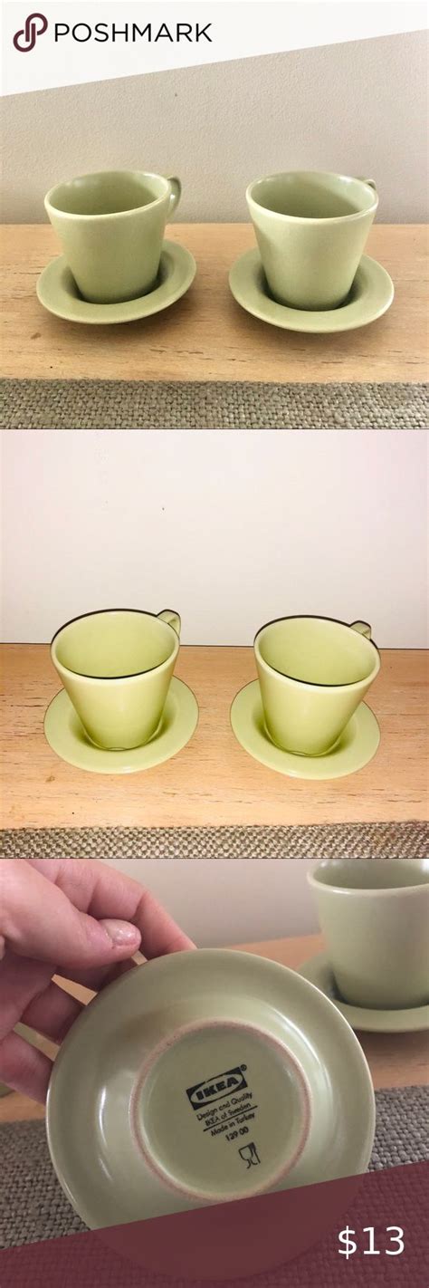 2 Ikea Espresso Coffee Cups | Coffee cups, Green coffee cups, Espresso ...